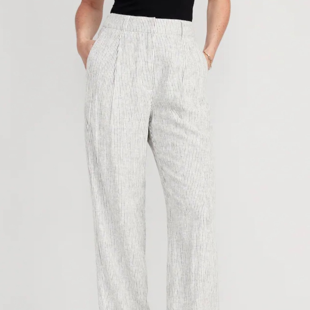 Brand new old navy tailored linen pants